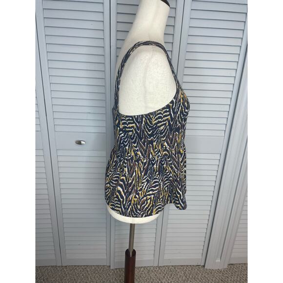 Anthropologie Jaime Peplum Tank top Navy/Marin women's size small - NWT - Picture 2 of 5